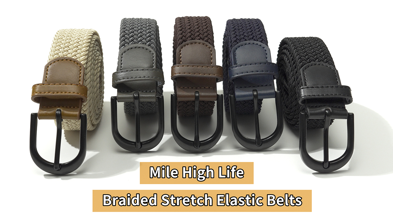 小物 [L'AIGLON] Erastic Belt L'AIGLON woven elastic belt (BLACK×NAVY) | everyone